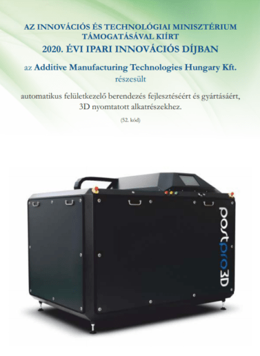 Innovációs Ipari Nagydíjban részesült az AMT PostPro felületkezelő berendezés