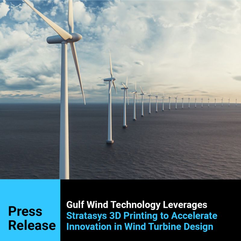 A gulf wind technology a stratasys 3d nyomtatást használja a szélturbinák tervezésének felgyorsítására